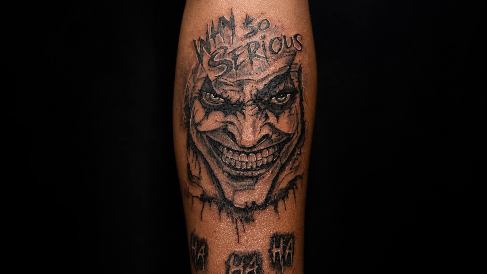 Joker character tattoo by Jay at Inking Tattoos
